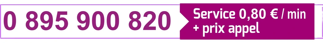 Numéro téléphone rose 0 895 900 820 — service 0,80 €/min + prix appel